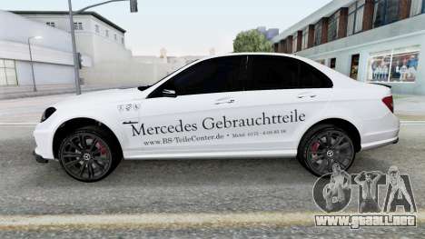 Mercedes-Benz C 63 AMG (W204) 2011 Athens Gray para GTA San Andreas