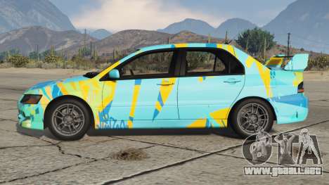 Mitsubishi Lancer Evolution IX Turquoise Blue