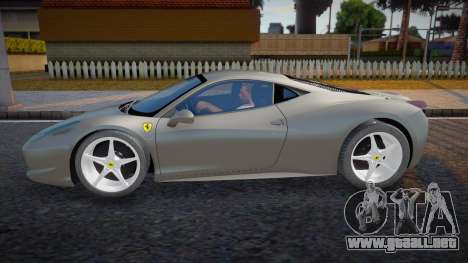 2010 Ferrari 458 Italia Undercover Police para GTA San Andreas