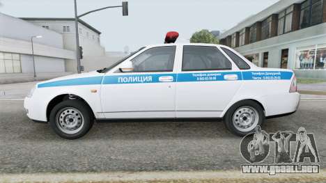 Policía de Lada Priora (2170) 2013 para GTA San Andreas