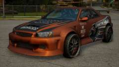Nissan Skyline R32 de Need For Speed: Undergroun para GTA San Andreas Definitive Edition