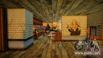 CJ Bar Interior Retextured HD para GTA San Andreas