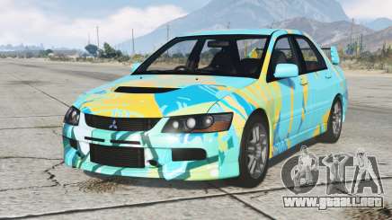 Mitsubishi Lancer Evolution IX Turquoise Blue para GTA 5