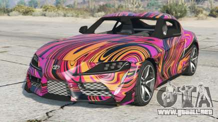 Toyota GR Supra Neon Carrot para GTA 5