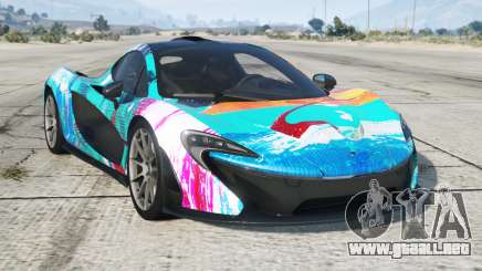 McLaren P1 Spanish Sky Blue para GTA 5