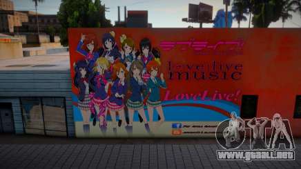 Love Live Anime Wall para GTA San Andreas
