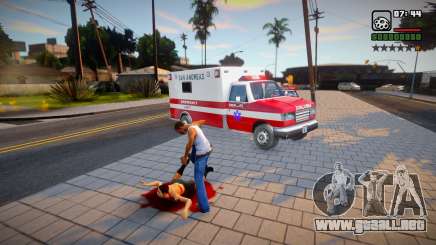 Estrella buscada por agredir un cadáver para GTA San Andreas