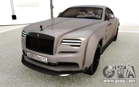 Rolls Royce Wraith Silver para GTA San Andreas