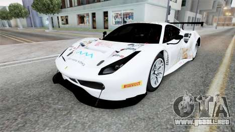 Ferrari 488 GTE Athens Gray para GTA San Andreas