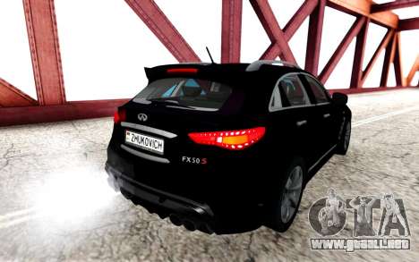 Infiniti FX 50 FX50S 2008 para GTA San Andreas