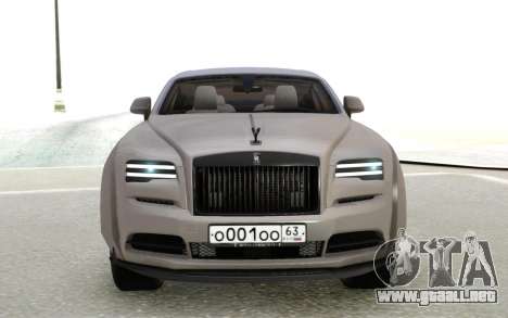 Rolls Royce Wraith Silver para GTA San Andreas