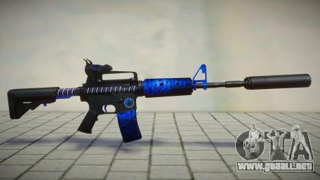 Blue M4 Toxic Dragon by sHePard para GTA San Andreas