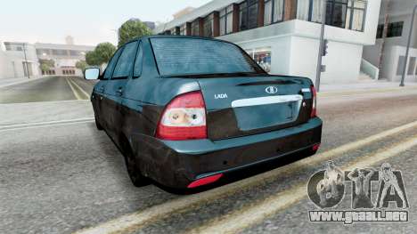 Lada Priora Sedán (2170) Negro espeluznante para GTA San Andreas