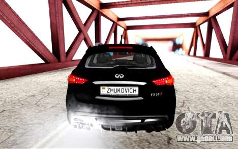 Infiniti FX 50 FX50S 2008 para GTA San Andreas