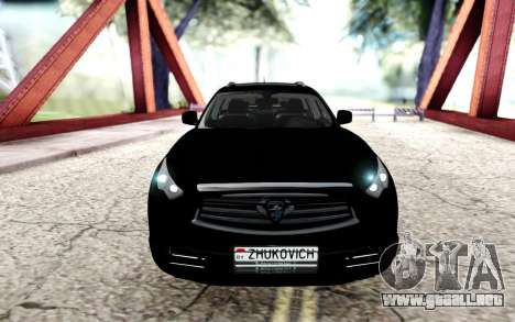 Infiniti FX 50 FX50S 2008 para GTA San Andreas