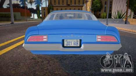 Pontiac Firebird 70 para GTA San Andreas