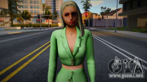 Office green girl para GTA San Andreas