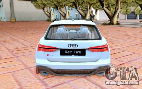 Audi RS6 Avant Red Fire para GTA San Andreas