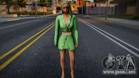 Office green girl para GTA San Andreas