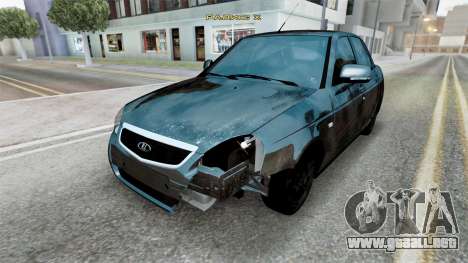 Lada Priora Sedán (2170) Negro espeluznante para GTA San Andreas