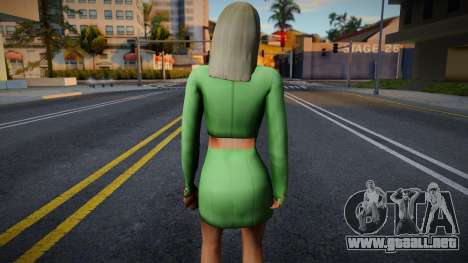 Office green girl para GTA San Andreas