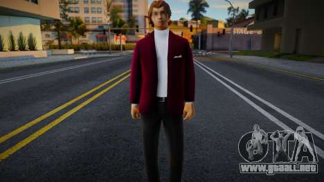 Chico con una chaqueta burdeos para GTA San Andreas