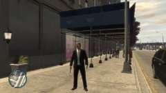 Black and White Unbottoned Suit para GTA 4