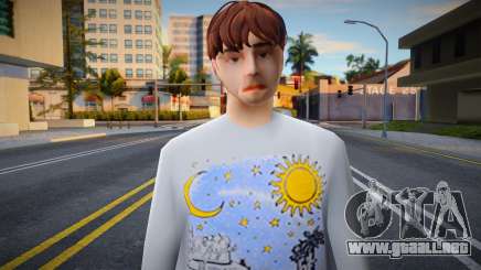 Un chico con un atuendo de moda para GTA San Andreas