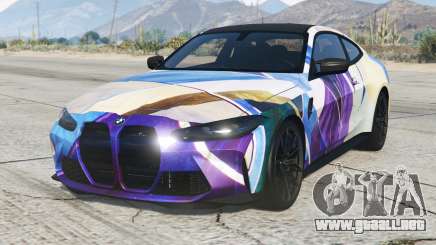 BMW M4 Competition Seroburomalinovyj para GTA 5