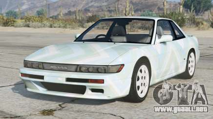 Nissan Silvia Kיs Blanco Azul Azul para GTA 5