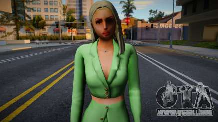 Office green girl para GTA San Andreas