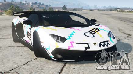 Lamborghini Aventador White Smoke para GTA 5