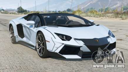 Lamborghini Aventador LP 700-4 Roadster (LB834) Azureish White [Add-On] para GTA 5