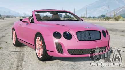 Bentley Continental Supersports ISR Convertible 2011 Cyclamen [Add-On] para GTA 5