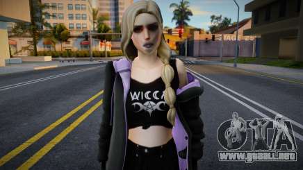 Girl Black Outfit para GTA San Andreas